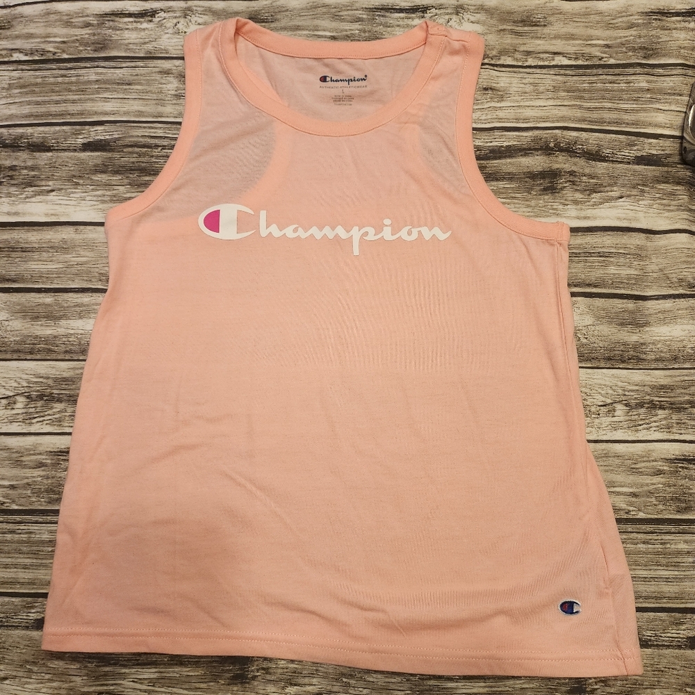 CHAMPION GIRLS JUNIORS PINK TANK TOP. SZ LARGE
